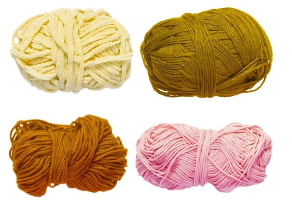 Renkli toplar iplik. Yukarıdan görüntüleyin. Gökkuşağı renkleri. İplik için