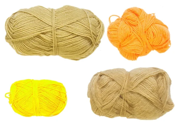 Renkli toplar iplik. Yukarıdan görüntüleyin. Gökkuşağı renkleri. İplik için