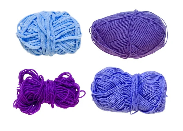 Renkli toplar iplik. Yukarıdan görüntüleyin. Gökkuşağı renkleri. İplik için