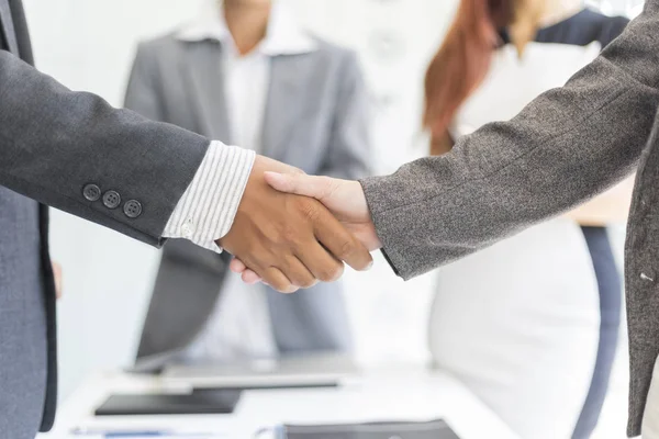 Business Partnership Handshake Deal Business Project Business Success Concept Soft — Foto Stock
