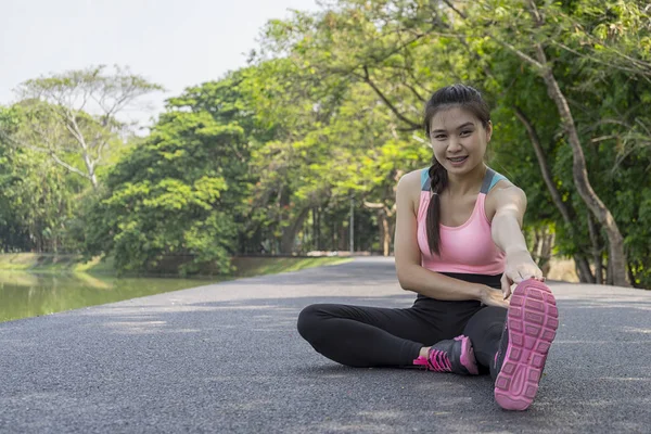 sport woman stretching before jogging and run, sport concept, welness concep