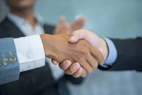 Business Partners Handshaking Business Deal Concept Business Success — Stock Photo, Image