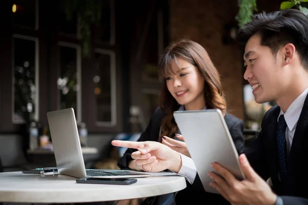 Zakenmensen Die Samen Brainstormen Projecten Bespreken Office Teamwork Concept — Stockfoto