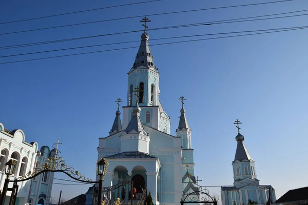 Православна Церква Селі Брюховецька — стокове фото