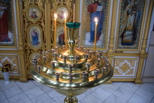 Интерьер Православной Церкви Кубани — стоковое фото