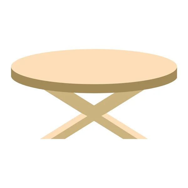 Дерев'яний стіл плоский вектор ізольований . — стоковий вектор