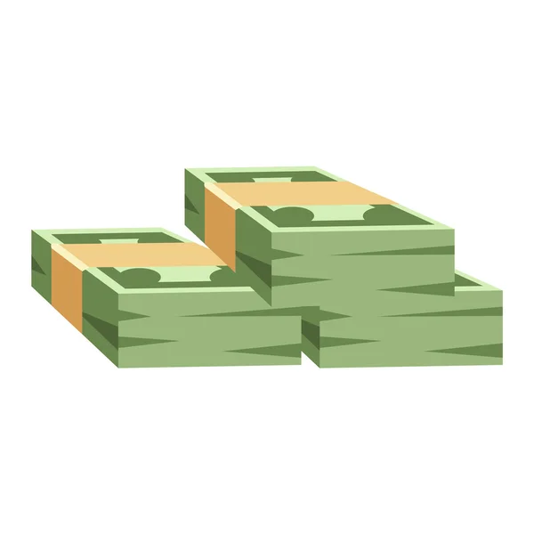 Δολάριο χρήματα σύμβολο εικονίδιο του φορέα — Διανυσματικό Αρχείο