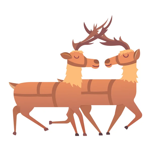 Cartoon deer vector animal — Stock Vector