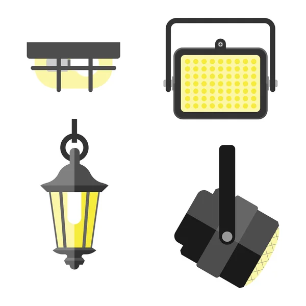 Licht apparatuur vectorillustratie. — Stockvector