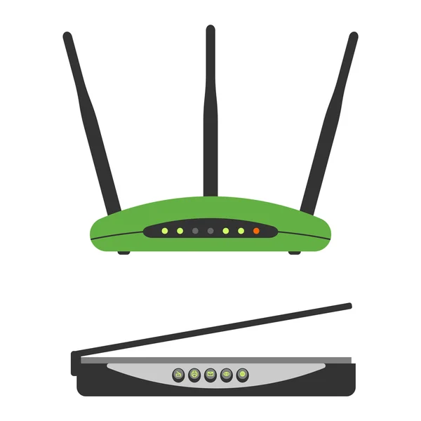 Wi-fi router modem απομονωμένες — Διανυσματικό Αρχείο