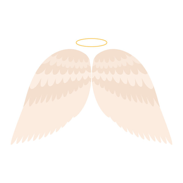 Wings isolated vector illustration