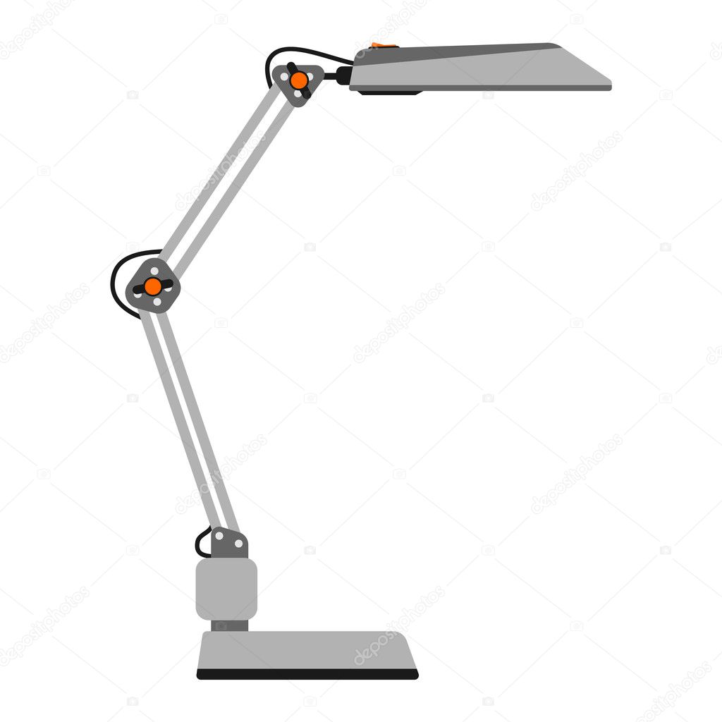 Cartoon lamp vector illustration.