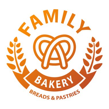 Fırın rozet ve logosu simgesi