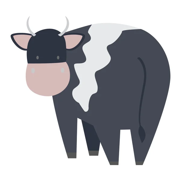 Personagem de vaca dos desenhos animados — Vetor de Stock