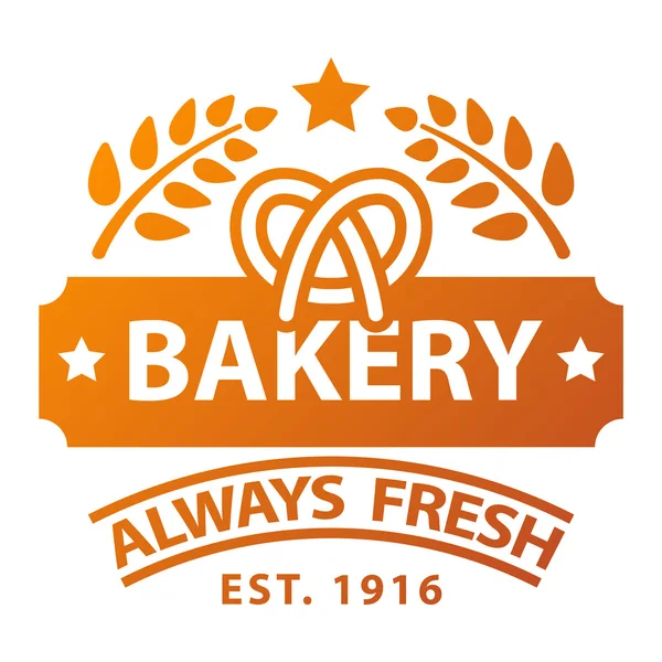 Emblema de padaria e ícone do logotipo —  Vetores de Stock
