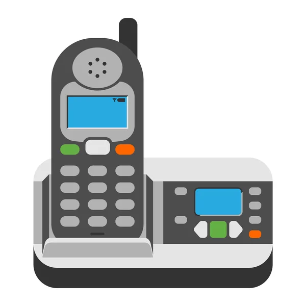 Kantoor telefoon vectorillustratie. — Stockvector