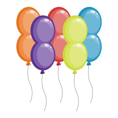 Balon vektör illüstrasyon izole