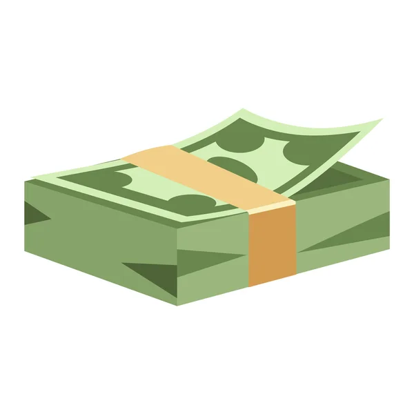 Dolar peníze symbol vektorové ikony — Stockový vektor