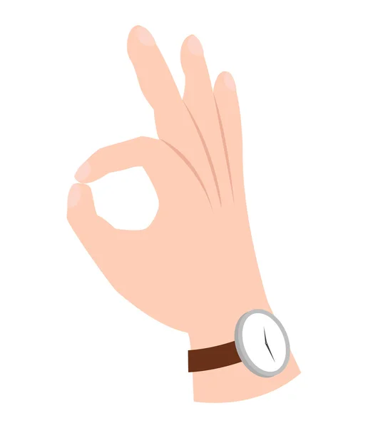 Руки символ ОК — стоковий вектор