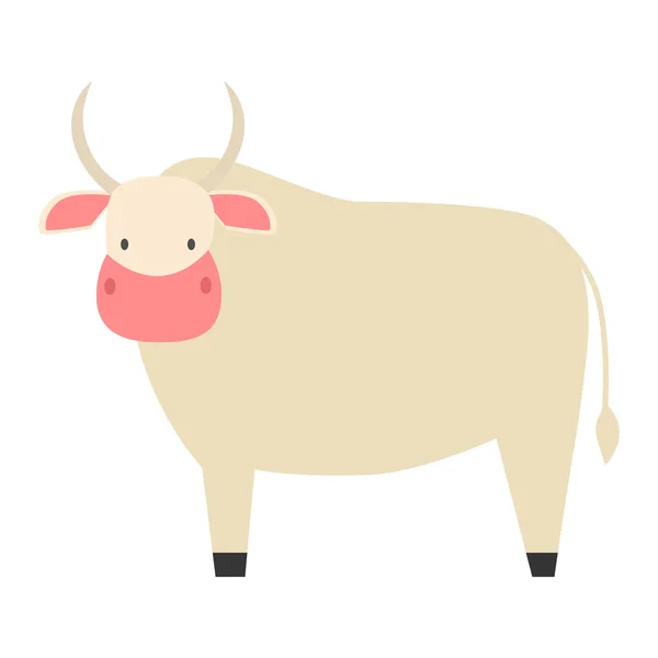 Personagem de vaca dos desenhos animados —  Vetores de Stock