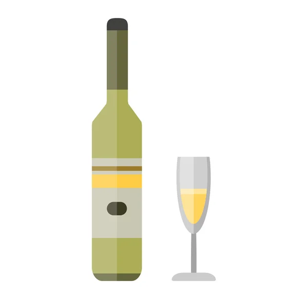 Botella de bebida alcohólica — Vector de stock