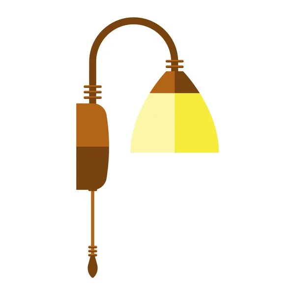 Pouliční lampa silueta vektor — Stockový vektor