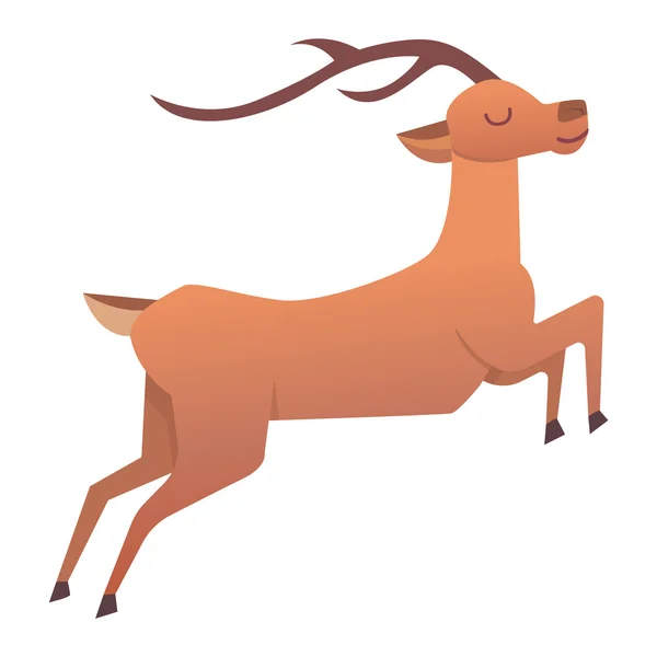 漫画鹿の動物のベクトル — ストックベクタ