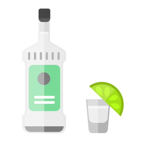 Alkohol ital palack — Stock Vector