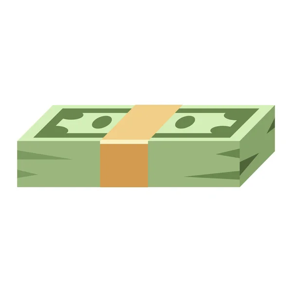 Dólar dinheiro símbolo vetor ícone — Vetor de Stock