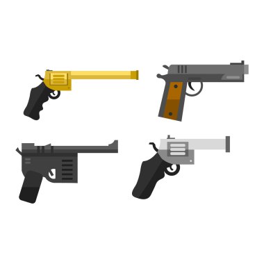 Mmilitary tabanca silah vektör.