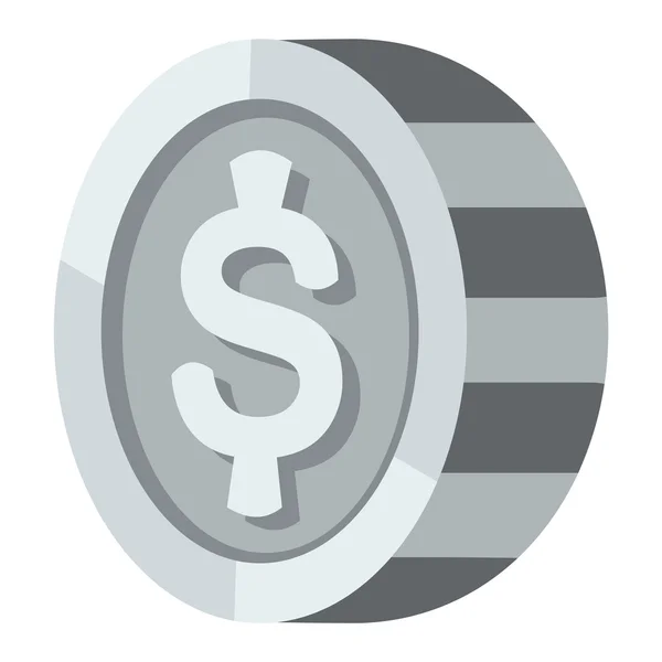 Geld Münzen Vektor Illustration. — Stockvektor