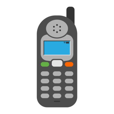Ofis telefon vektör çizim.