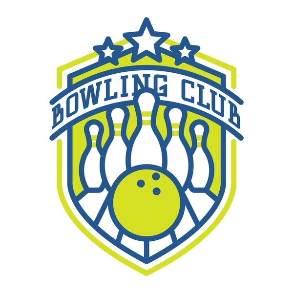 Vektor Bowling Logo Embleme. — Stockvektor