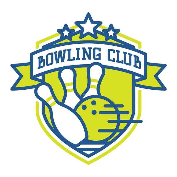 Vektor Bowling Logo Embleme. — Stockvektor