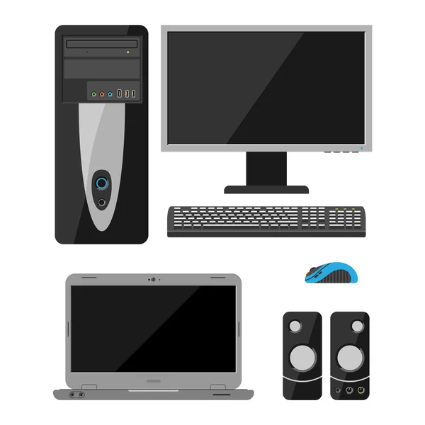 Desktopcomputer vector — Stockvector