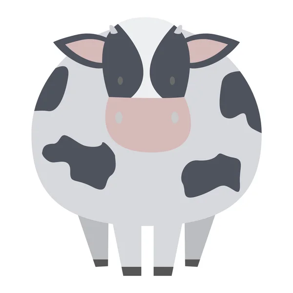 Personagem de vaca dos desenhos animados —  Vetores de Stock