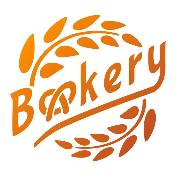 Bäckereiabzeichen und Logo-Symbol — Stockvektor