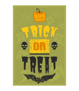 Cadılar Bayramı davetiyesi vektör kartları.