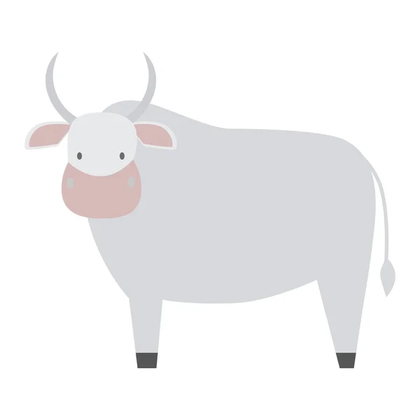Cartoon personaggio della mucca — Vettoriale Stock