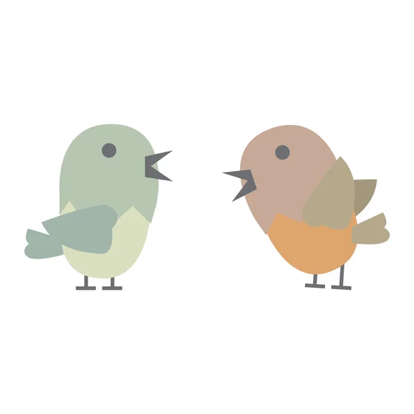 Cute bird vector illustration.