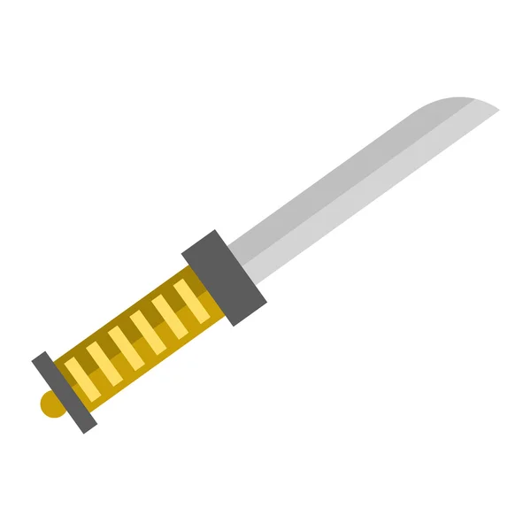 Military knife vector illustration. — Stock Vector