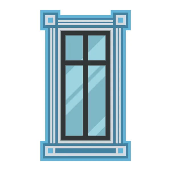 Elemento vettoriale finestra isolato — Vettoriale Stock