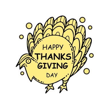 Vektör toplama Şükran günü kartı.