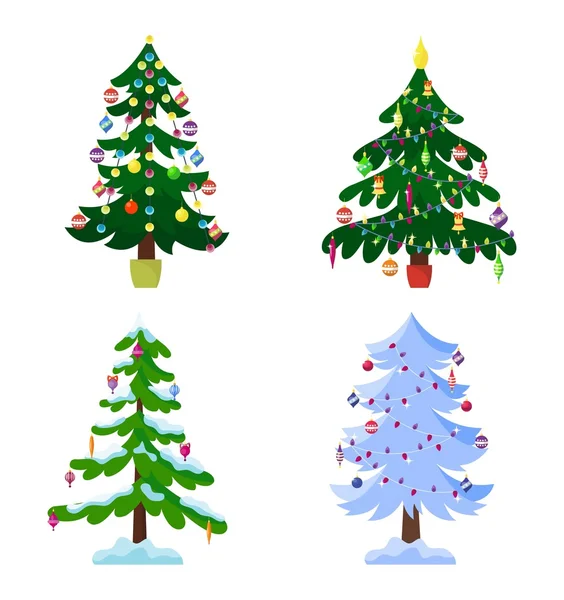 Árbol de Navidad vector . — Archivo Imágenes Vectoriales