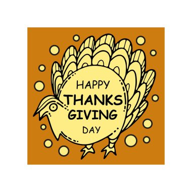 Vektör toplama Şükran günü kartı.