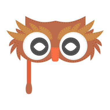 Karikatür hayvan parti maskesi vektör.