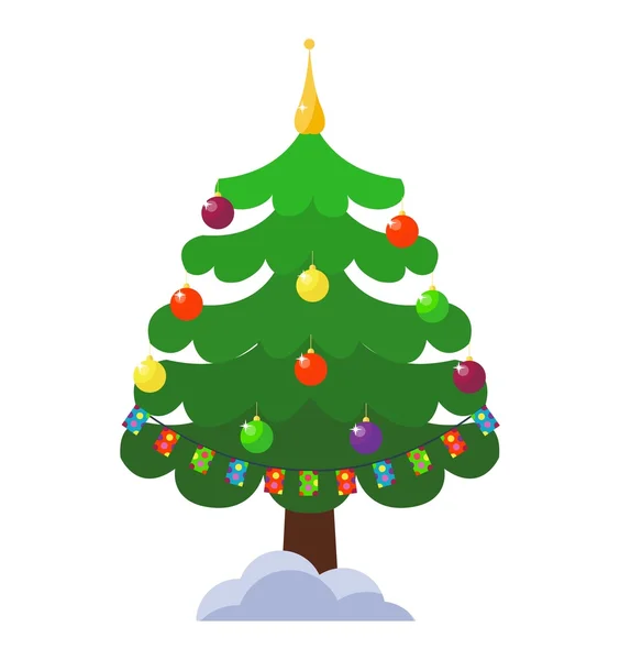 Árbol de Navidad vector . — Archivo Imágenes Vectoriales