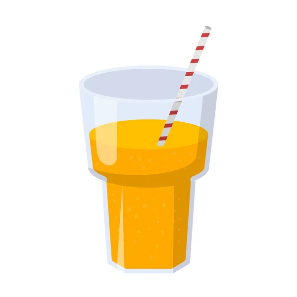 Glas Orangensaft — Stockvektor