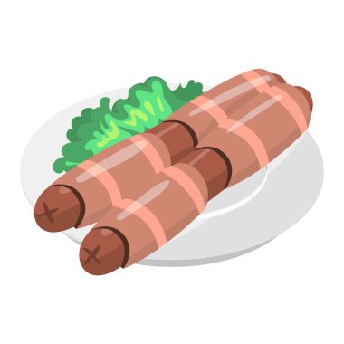 Noel kurabiye pasta izole vektör simgesi