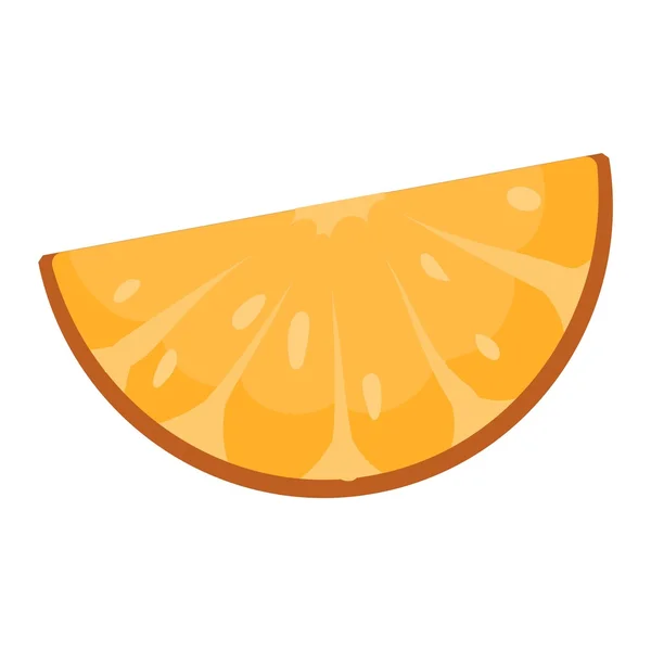 Ilustração do vetor isolado laranja . — Vetor de Stock